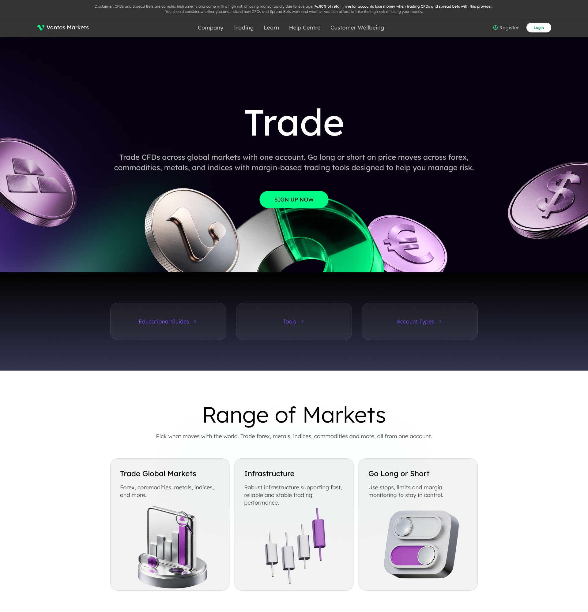 Trade page