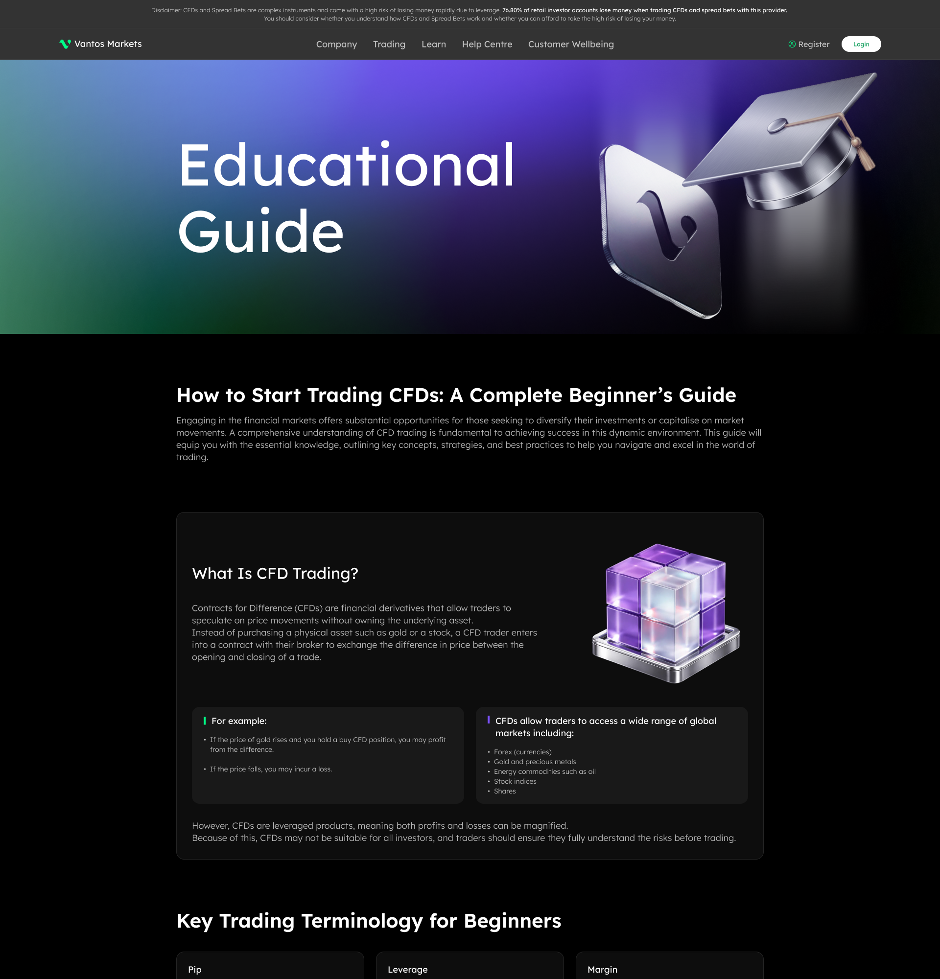 Educational Guide page